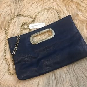 NWT Charming Charlie| Navy Clutch
